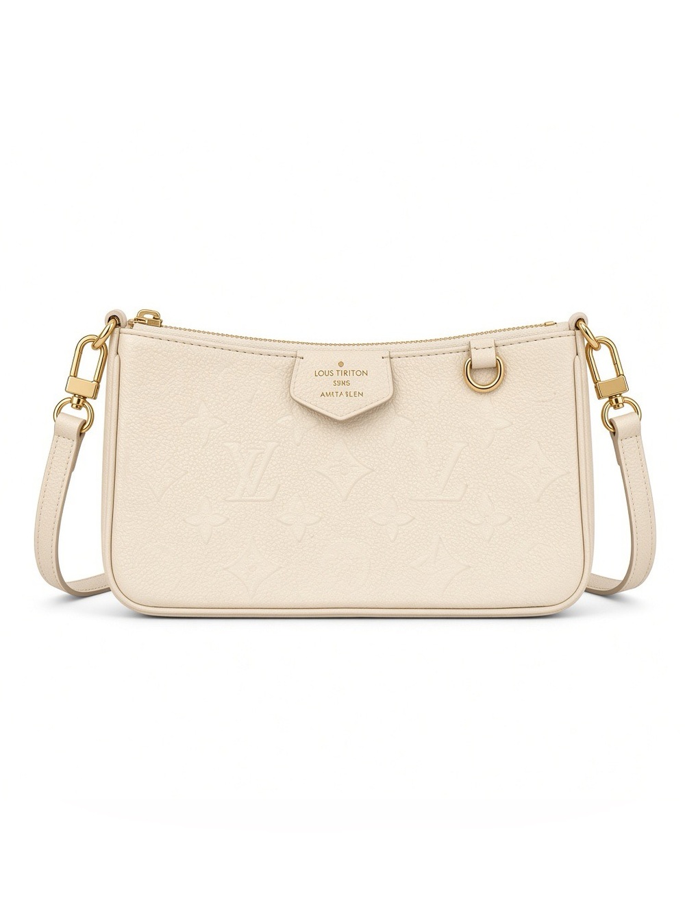 Louis Vuitton Easy Pouch On Strap Cream Monogram Empreinte – Dust Bag + Box